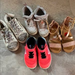 Size 10 girls shoe bundle NIKE JORDANS